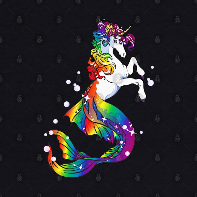 Unicorn Mermaid Mermicorn by E